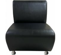 Секция дивана Мягкий офис Классик одноместная черная КЛ502ЧН