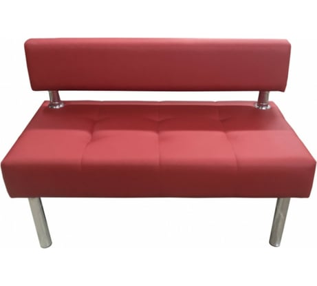 Секция дивана Мягкий офис Сатурн двухместная красная СТР601КР