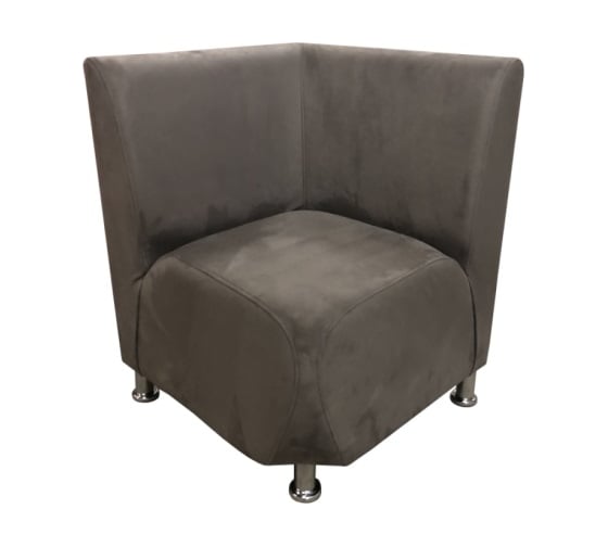 Угловая секция Мягкий офис Классик капровелюр BHRYA коричневая КЛ8BHRYAКОР 1