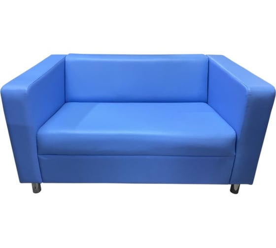 Диван Мягкий офис Аполло Skaden 5040 двухместный синий АП204СН 1