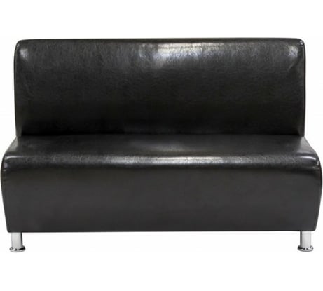 Секция дивана Мягкий офис Классик двухместная черная КЛ602ЧН