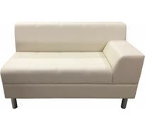 Секция дивана Мягкий офис Флагман ЛП двухместная кремовая ЛПФЛ601КРМ