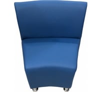 Секция дивана Мягкий офис V Блюз одноместная синяя БЛЗ501СН