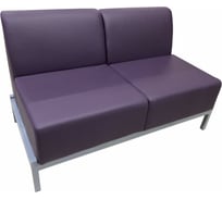 Диван Мягкий офис Сандра двухместный фиолетовый МТСАН201ФЛТ