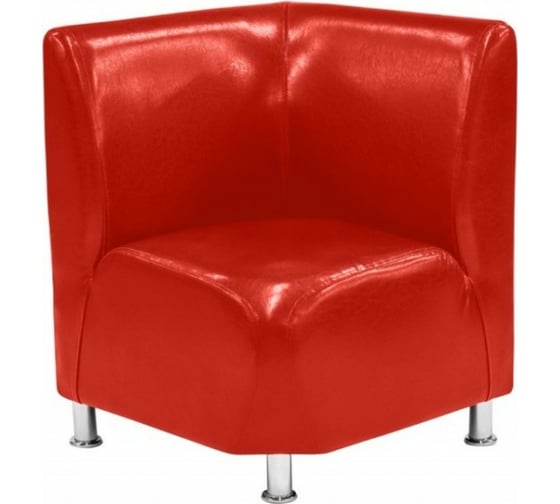 Угловая секция Мягкий офис Классик красная КЛ802КР 1