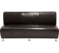 Секция дивана Мягкий офис Классик трехместная шоколадная КЛ702ШК