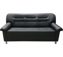 Диван Мягкий офис трехместный черный МО301ЧН