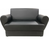 Диван Мягкий офис Кардинал двухместный черный КРД201ЧН