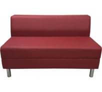 Секция дивана Мягкий офис Флагман двухместная красная ФЛ601КР