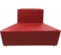 Секция дивана Мягкий офис А Мозаика красная МЗКА202КР
