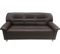 Диван Мягкий офис трехместный шоколадный МО301ШК