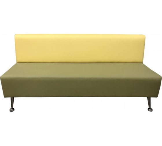 Секция дивана Мягкий офис Вайт трехместная желто-фисташковая ВТ701ЖЛТ1ФСТ 1