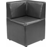 Угловая секция Мягкий офис Ритм черная РТ802ЧН