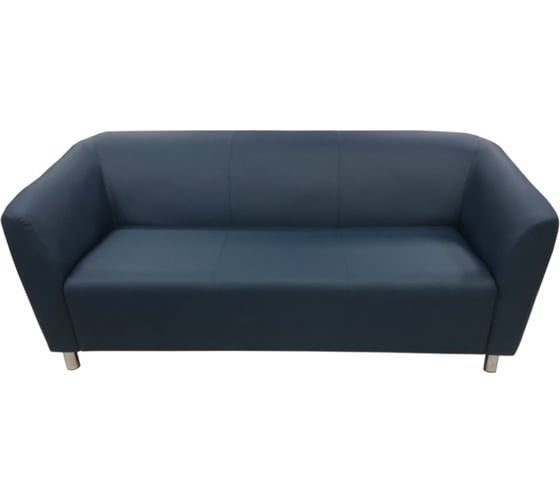 Диван Мягкий офис Арес трехместный темно-синий АР301СН1 1