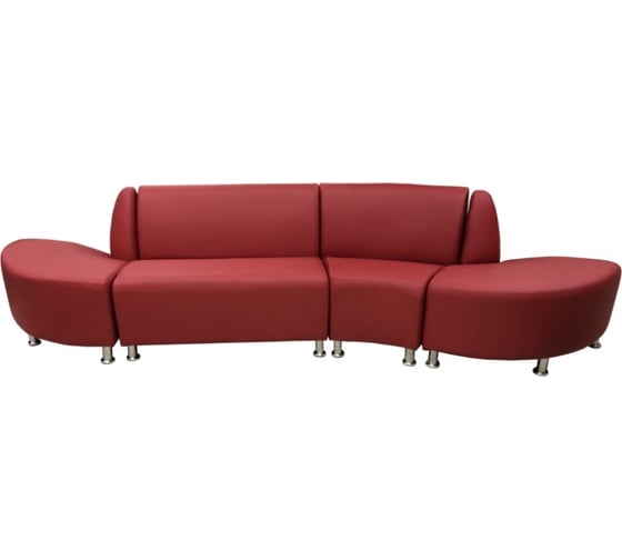 Диван Мягкий офис Блюз пятиместный красный БЛЗ2301КР 1