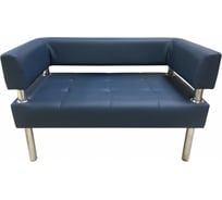 Диван Мягкий офис Сатурн двухместный темно-синий СТР201СН1