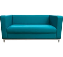 Диван Мягкий офис Аполлон двухместный бирюзовый АПЛ201БРЗ