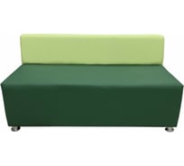 Секция дивана Мягкий офис Бетта двухместная зеленый-салатовый БТ601ЗЛСЛТ