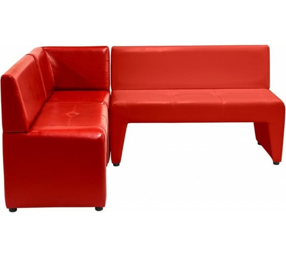 Угловой диван Мягкий офис Ритм красный РТ402КР 1