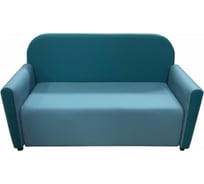 Диван Мягкий офис Мальвина двухместный бирюзово-голубой МЛВ201ГЛБРЗ