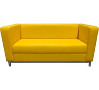 Диван Мягкий офис Аполлон двухместный желтый АПЛ201ЖЛТ