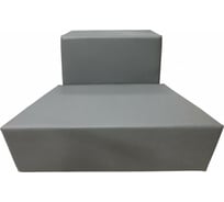 Секция дивана Мягкий офис А Мозаика светло-серая МЗКА201СР1