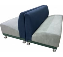 Комплект Мягкий офис Блюз экстра BHRYA шестиместный сине-серый КМ1БЛЗ3BHСНСР