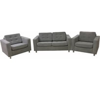 Комплект Мягкий офис Офис Классик Люкс капровелюр BHRYA-16 серый КОМОК5BHRYAСР