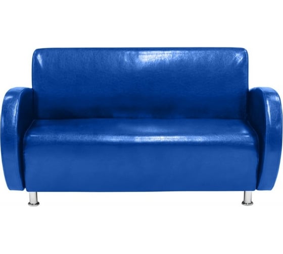 Диван Мягкий офис Классик двухместный синий КЛ202СН 1