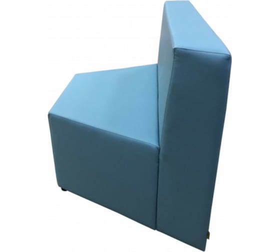 Секция дивана Мягкий офис V Мозаика голубая МЗКV601ГЛ