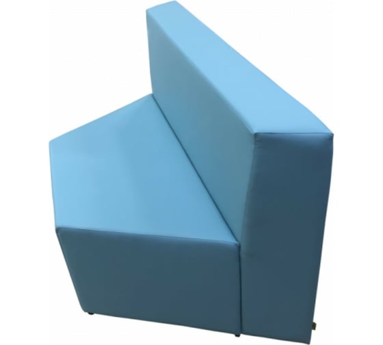 Секция дивана Мягкий офис V Мозаика голубая МЗКV601ГЛ
