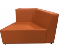 Секция дивана Мягкий офис левая Мозаика оранжевая МЗКLF201ОР