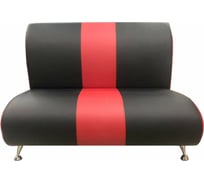 Диван Мягкий офис Камаро двухместный черно-красный КМР201ЧНКР