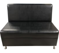 Секция дивана Мягкий офис Кардинал двухместная шоколадная КРД602ШК