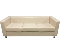 Диван Мягкий офис Аполло Люкс трехместный кремовый АПЛЮ301КРМ
