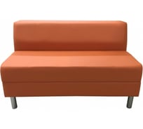 Секция дивана Мягкий офис Флагман двухместная оранжевая ФЛ601ОР