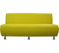 Секция дивана Мягкий офис Классик трехместная желтая КЛ701ЖЛТ