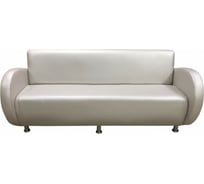 Диван Мягкий офис Классик трехместный перламутровый КЛ301БЖ