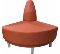 Угловая секция дивана Мягкий офис Холл внешняя Oregon 23 морковная ХЛ901МРК