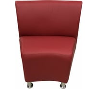 Секция дивана Мягкий офис V Блюз одноместная красная БЛЗV101КР