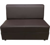 Секция дивана Мягкий офис Кардинал двухместная шоколадная КРД601ШК