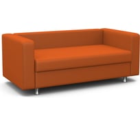 Диван офисный Шарм Бит экокожа оранжевый 24062028463