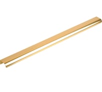 Ручка накладная Стройбат 600, алюминий, матовое золото, 5 шт, 598150