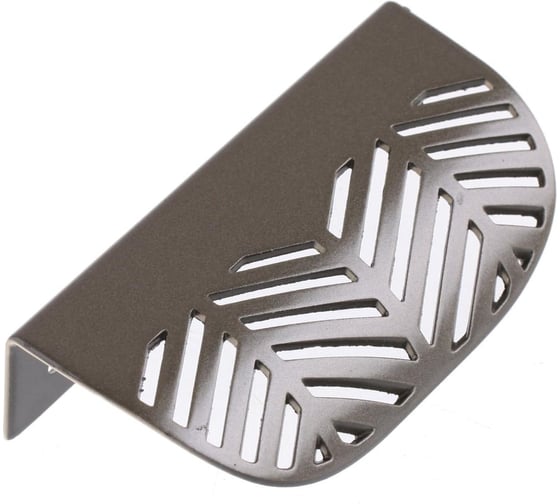 Ручка накладная Стройбат перфорация, 64 мм, сталь, матовый графит, 5 шт, 598200 1