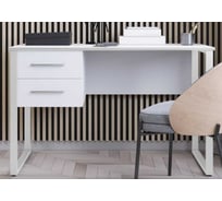 Компьютерный стол Альянс мебель с 2 вертикальными ящиками, 1200х600х750, белый 832461