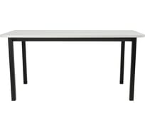 Стол офисный LuxAlto ST45 черный/ ЛДСП белый, 160x80 34456