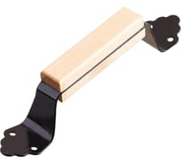 Ручка-скоба Стройбат банная с деревянными накладками 100мм (лак 8 шт) 578250