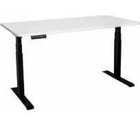 Стол с регулировкой высоты LuxAlto 2A3 черный/ ЛДСП белый, 140x60, 34202