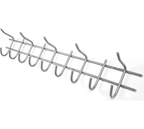 Настенная вешалка Трибатрон НВ-9 алюминиевый металлик 87882