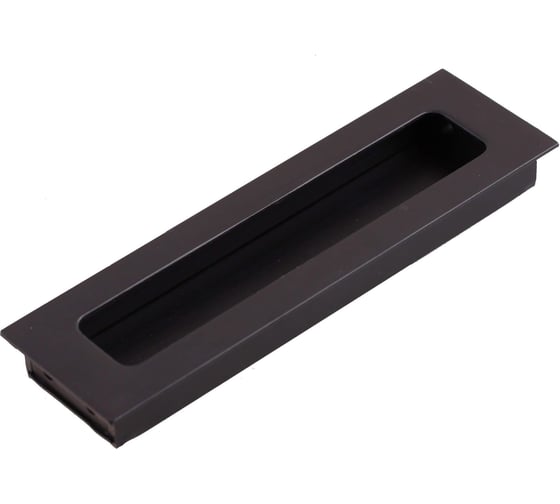 Ручка врезная Стройбат 128 алюм. (матовый черный 5 шт) 598620 1